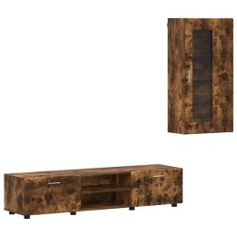 Zestaw szafek RTV FLORIN Dąb wędzony Materiał drewnopochodny