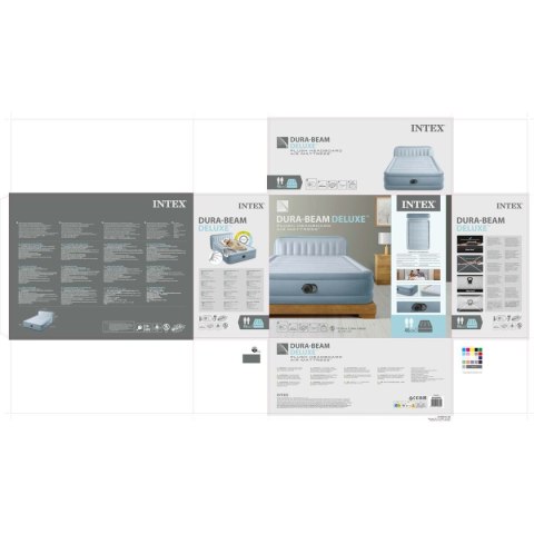 Dmuchane łóżko Intex Dura-Beam Deluxe Plush 152 x 236 x 86 cm 272 kg