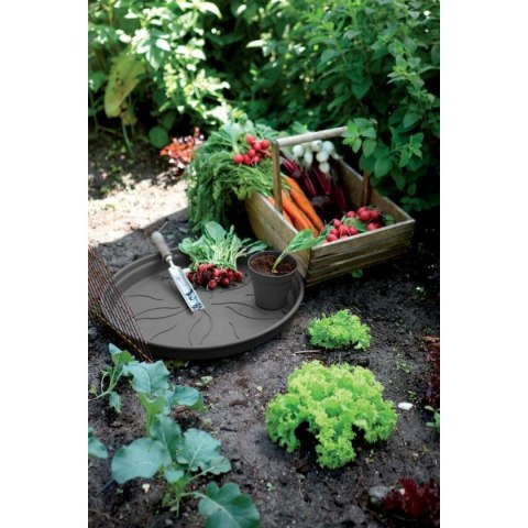 Doniczka Elho Czarny Plastikowy Okrągły