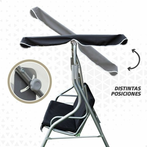 Fotel na biegunach Aktive 3 miejsca Czarny 180 x 107 x 160 cm