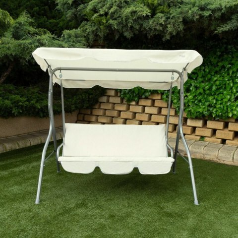 Fotel na biegunach Aktive 3 miejsca Kość słoniowa 180 x 107 x 160 cm