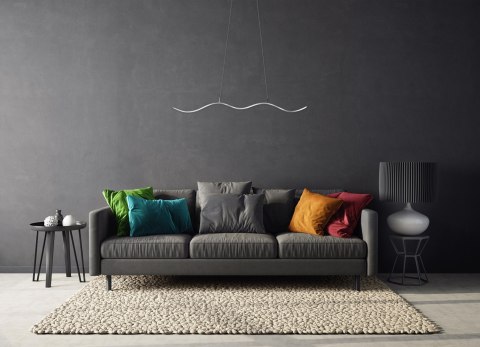 Lampa sufitowa LED Activejet AJE-SARA, srebrna, światło neutralne białe, 1690 lm. (WYPRZEDAŻ)