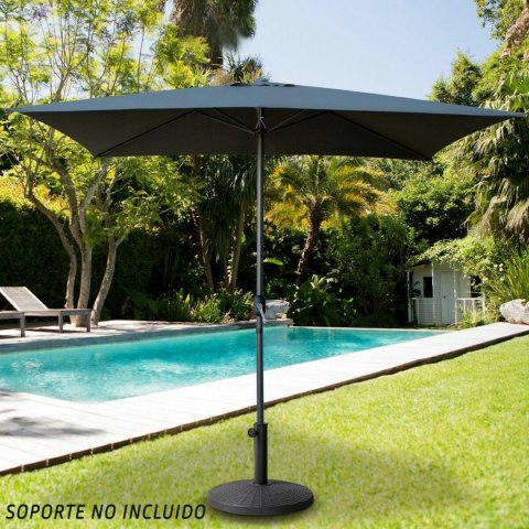 Parasol Aktive Antracyt Aluminium Ø 4,8 cm 300 cm