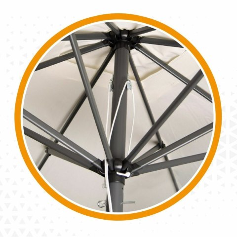 Parasol Aktive Krem Aluminium Stal 270 x 270 cm