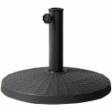 Podstawa pod parasol Aktive 10 kg Czarny Stal Polyresin 44,5 x 33 cm