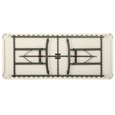 Składany stolik Lifetime Biały Prostokątny Stal Plastikowy 183 x 76 cm