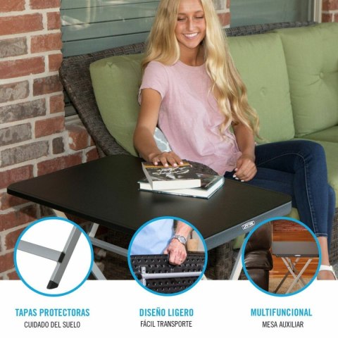 Składany stolik Lifetime Czarny Stal Plastikowy 75 x 50,5 x 66 cm