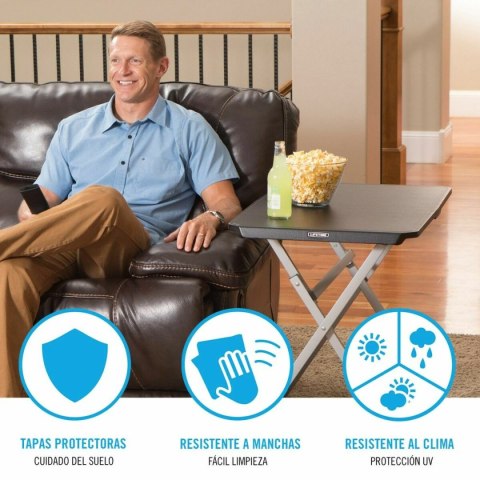 Składany stolik Lifetime Czarny Stal Plastikowy 75 x 50,5 x 66 cm