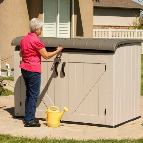 Szafa Lifetime Zewnętrzny Poziomy Stal Plastikowy 190 x 106 x 131 cm