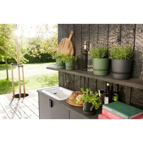 Zestaw garnków Elho Czarny Plastikowy Okrągły 2 Części