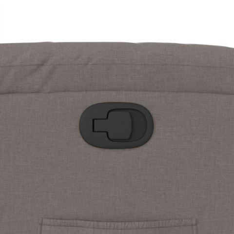 Podnoszony fotel rozkładany, kolor taupe, obity tkaniną