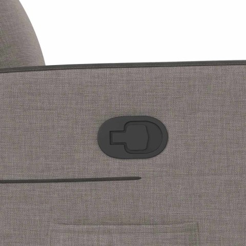 Podnoszony fotel rozkładany, kolor taupe, obity tkaniną