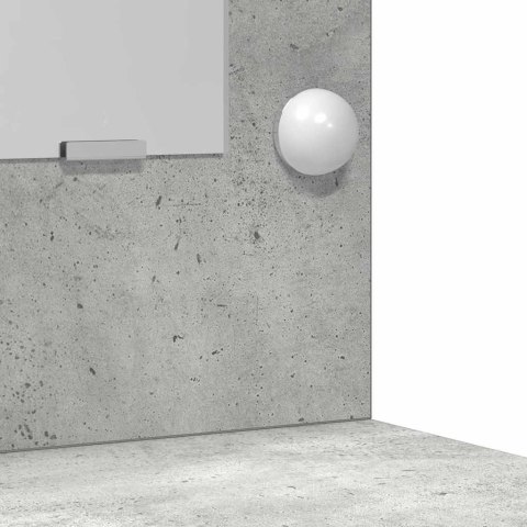 Toaletka z półką 3 pcs Betonowy szary Materiał drewnopochodny