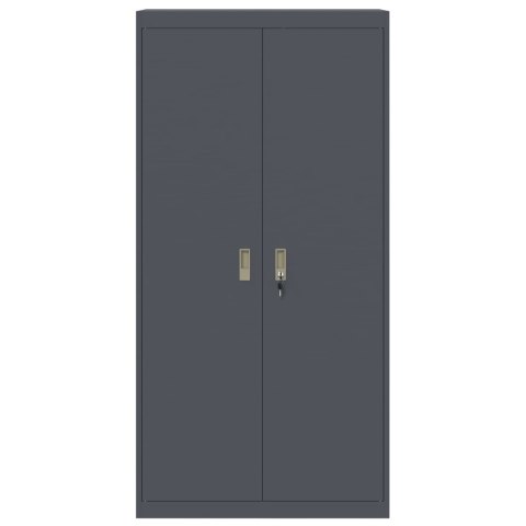 Szafka do przechowywania 2 pcs Antracyt 90 x 40 x 180 cm Stal