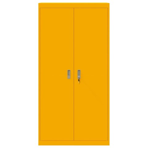 Szafka do przechowywania 2 pcs Musztardowy Żółty Stal