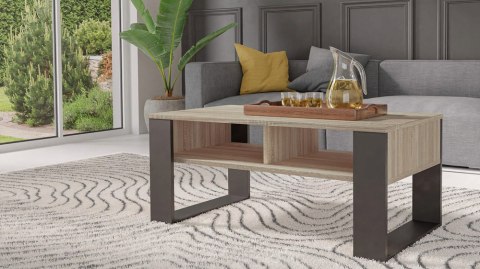 Ława Modern 2P DĄB SONOMA CZARNY