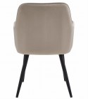 Krzesło NANA - ciemny beż aksamit / nogi czarne x 1