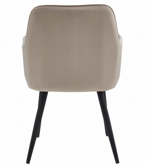 Krzesło NANA - ciemny beż aksamit / nogi czarne x 1