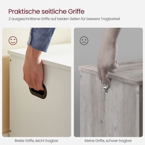 Biała ławka schowek VASAGLE 100x40x46 cm