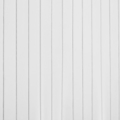 Kosz na pranie bambusowy 100 l, 2 komory, biały, z pokrywą