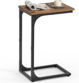 Stolik C do kanapy rustykalny brąz/czarny 40x30x62 cm