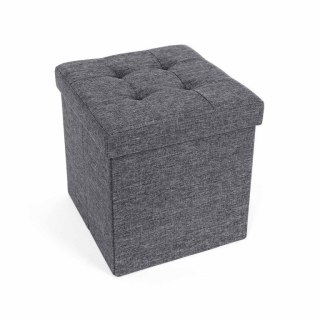 Taboret składany SONGMICS ciemnoszary 38x38x38 cm 40 l