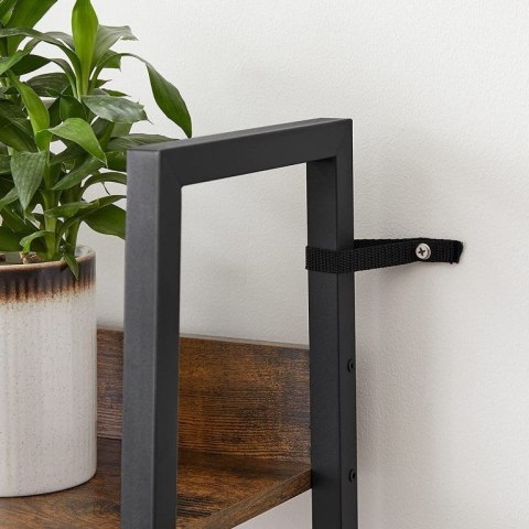 VASAGLE regał wąski 5 półek stal/drewno rustykalny 170 cm