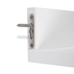 Zestaw 3 białych półek ściennych MDF, wysoki połysk, SONGMCS