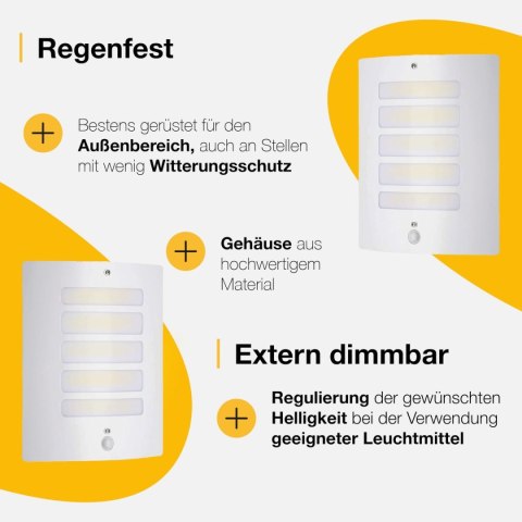 Kinkiet Ścienny Brilliant Biały Metal Plastikowy 15 W 60 W E27