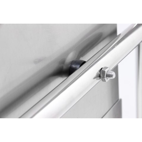 Skrzynka na listy stojąca ze stali nierdzewnej 120 cm