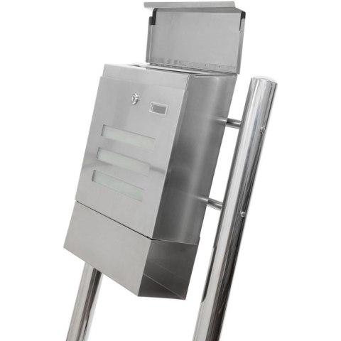 Skrzynka na listy stojąca ze stali nierdzewnej 120 cm