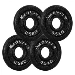 Zestaw MOVIT 4 ciężarki - 0,5 kg, żeliwne