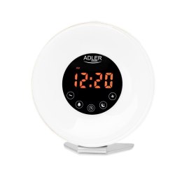 Budzik świetlny Adler AD 1916 symulacja wschodu słońca, dźwięki natury, radio FM