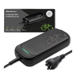 Ładowarka Qoltec do roweru Bosch 36V | 42V | 2A | Bosch plug | wodoodporna + kabel zasilający