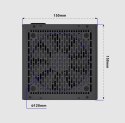 GEMBIRD ZASILACZ KOMPUTEROWY FORNAX POWER 750W 80+ BRONZE ATX, 750W, AKTYWNE PFC, 12CM WENTYLATOR