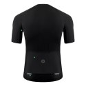 Koszulka rowerowa rozpinana z krótkim rękawem XXXL - czarna
