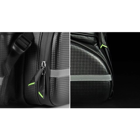 Torba rowerowa z rozkładanymi kieszeniami na bagażnik 35 l - czarna