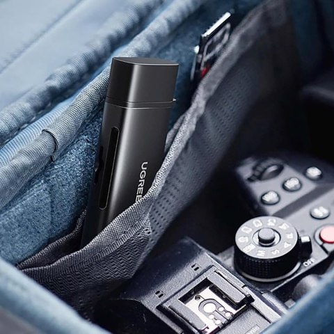 Czytnik kart pamięci 2w1 SD microSD USB-C USB-A UHS-II - czarny