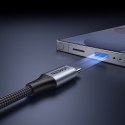 Kabel przewód 2w1 do szybkiego ładowania transmisji USB-C - 2xUSB-C PD 140W 2m - czarny