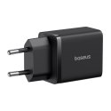 Ładowarka sieciowa USB-C USB-A Cube Pro 30W - czarna
