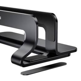 Podstawka stojak pod laptopa aluminiowy 12-26mm - czarna