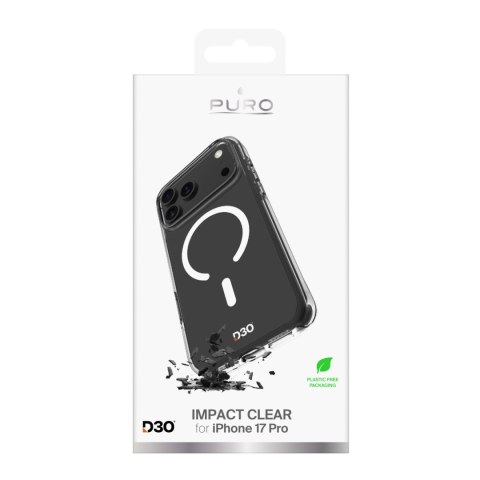 Etui pokrowiec na iPhone 17 Pro TPU PC Impact Clear D3O MagSafe - przezroczyste