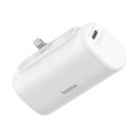 Powerbank 5000mAh iPhone Lightning USB-C Compact 20W - biały