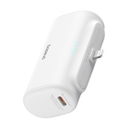 Powerbank 5000mAh iPhone Lightning USB-C Compact 20W - biały
