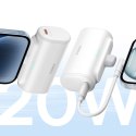 Powerbank 5000mAh iPhone Lightning USB-C Compact 20W - biały