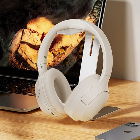 Słuchawki bezprzewodowe nauszne H2 Pro ENC Bluetooth - białe