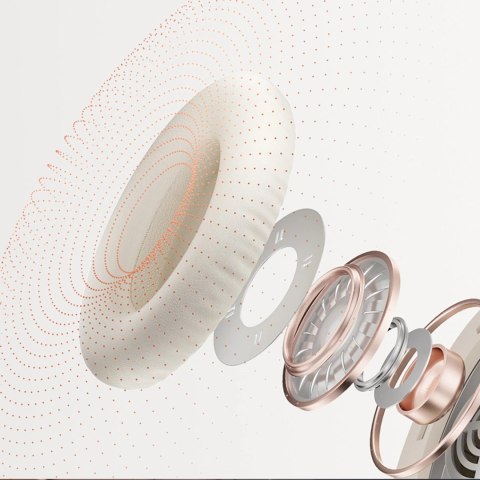 Słuchawki bezprzewodowe nauszne H2 Pro ENC Bluetooth - białe