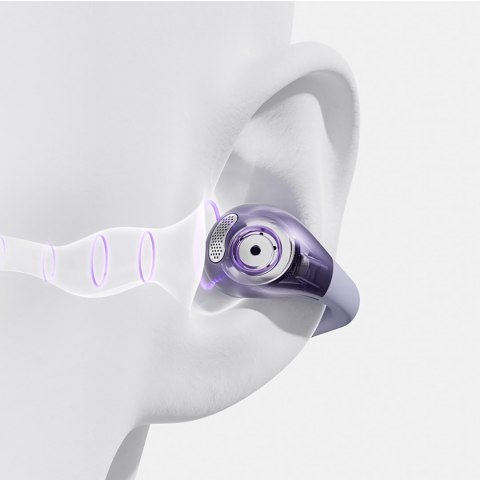 Słuchawki bezprzewodowe otwarte Crossky C30 OWS IPX4 Bluetooth - fioletowe