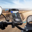 Uchwyt do telefonu na kierownicę motocykla roweru hulajnogi wstrząsoodporny - czarny