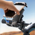 Uchwyt do telefonu na kierownicę motocykla roweru hulajnogi wstrząsoodporny - czarny